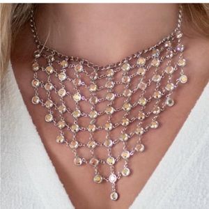 Touchstone Chanelle Bib Aurora Boreale Necklace